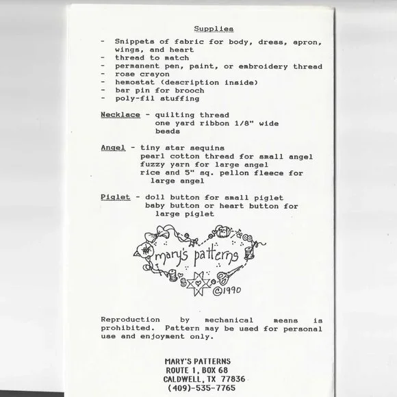 Mary's Patterns: Small Snippets Crafts - Picture 2 of 2